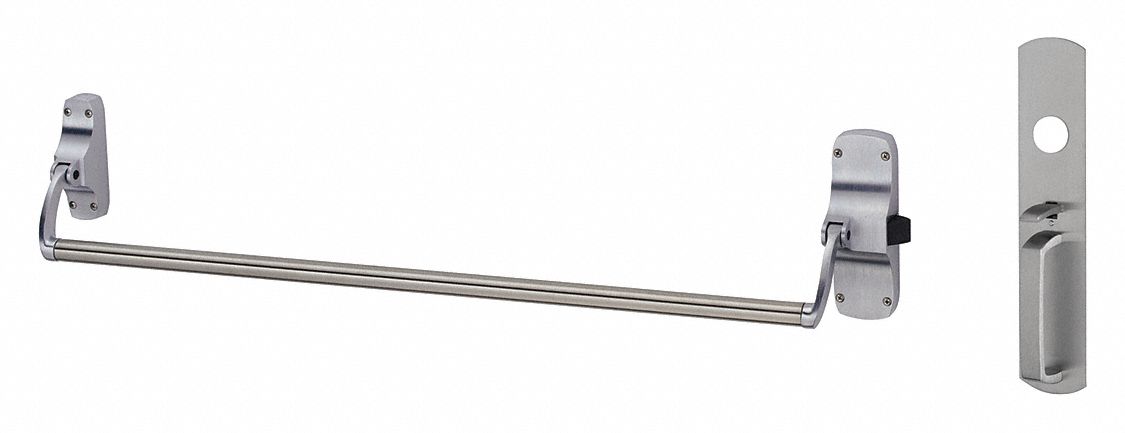 VON DUPRIN 88TP-F-RHR-US26D Rim,  Exit Device,  Satin Chrome,  88,  44 in Door Width