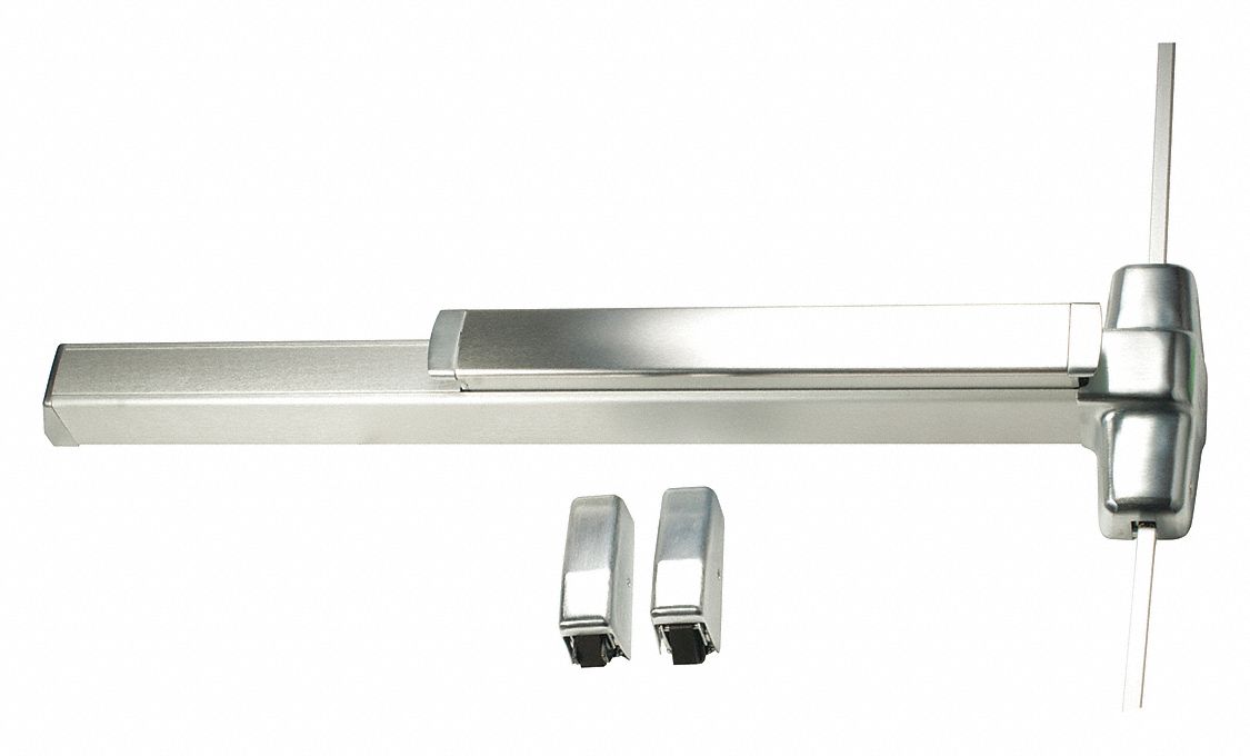 VON DUPRIN 9827NL-OP-F 3 US28 Surface Vertical Rod,  Exit Device,  Satin Aluminum,  98,  36 in Door Width
