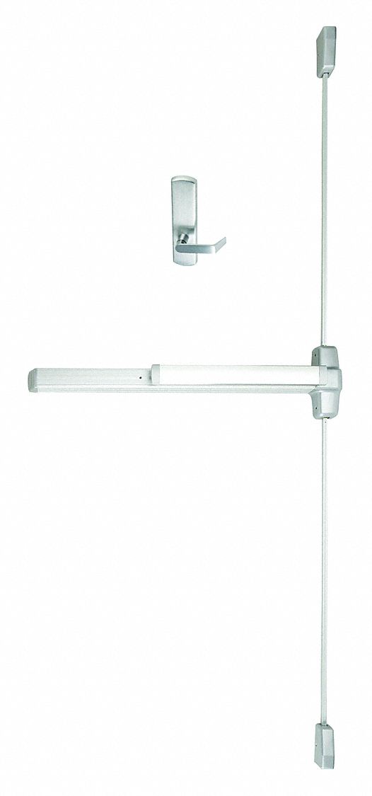 VON DUPRIN 9927DT 3 US28 Surface Vertical Rod,  Exit Device,  Satin Aluminum,  99,  36 in Door Width