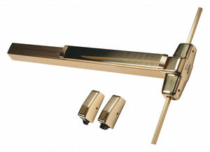 Exit Device, Series 99, Bright Brass, Surface Vertical Rod