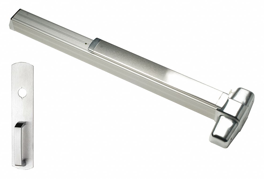 VON DUPRIN 9947NL 4 US28 Concealed Vertical Rod,  Exit Device,  Satin Aluminum,  99,  48 in Door Width
