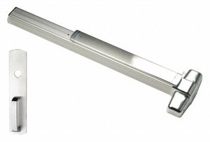 VON DUPRIN 9947NL 4 US28 Concealed Vertical Rod,  Exit Device,  Satin Aluminum,  99,  48 in Door Width