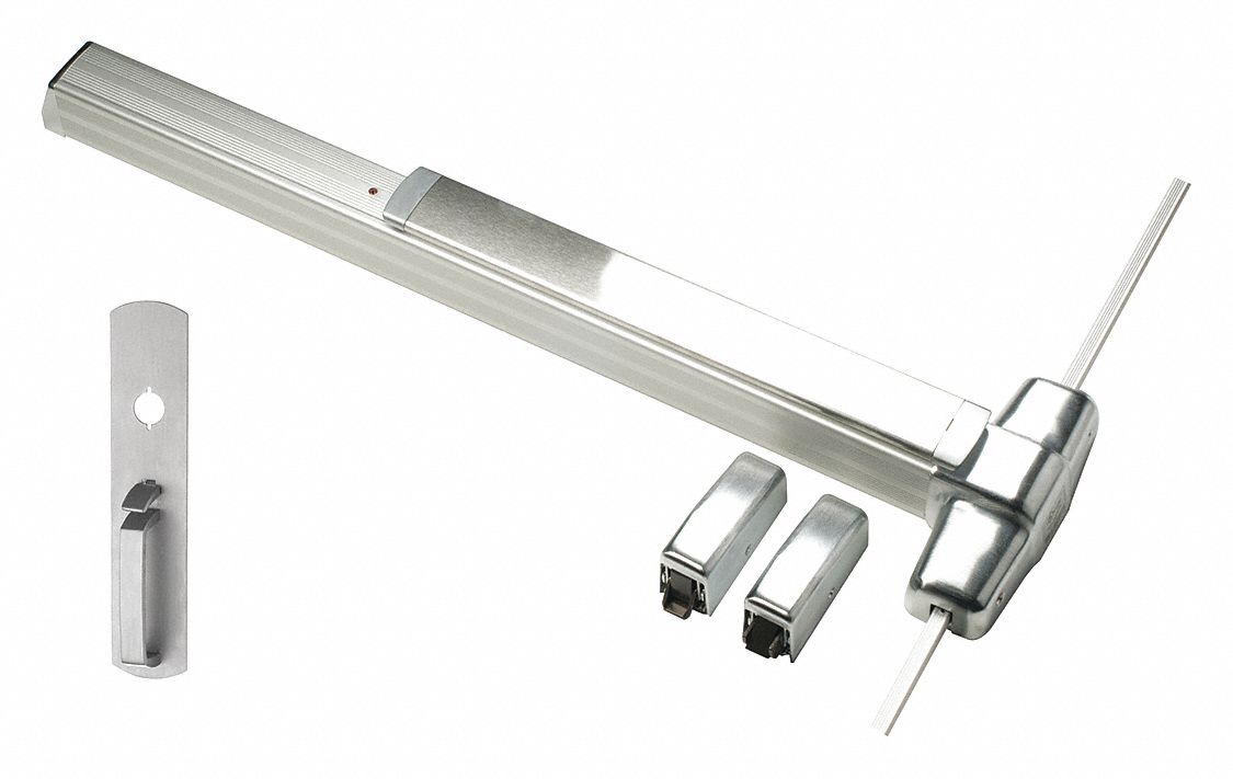 VON DUPRIN EL9927TP 3 26D Surface Vertical Rod,  Exit Device,  Satin Chrome,  99,  36 in Door Width