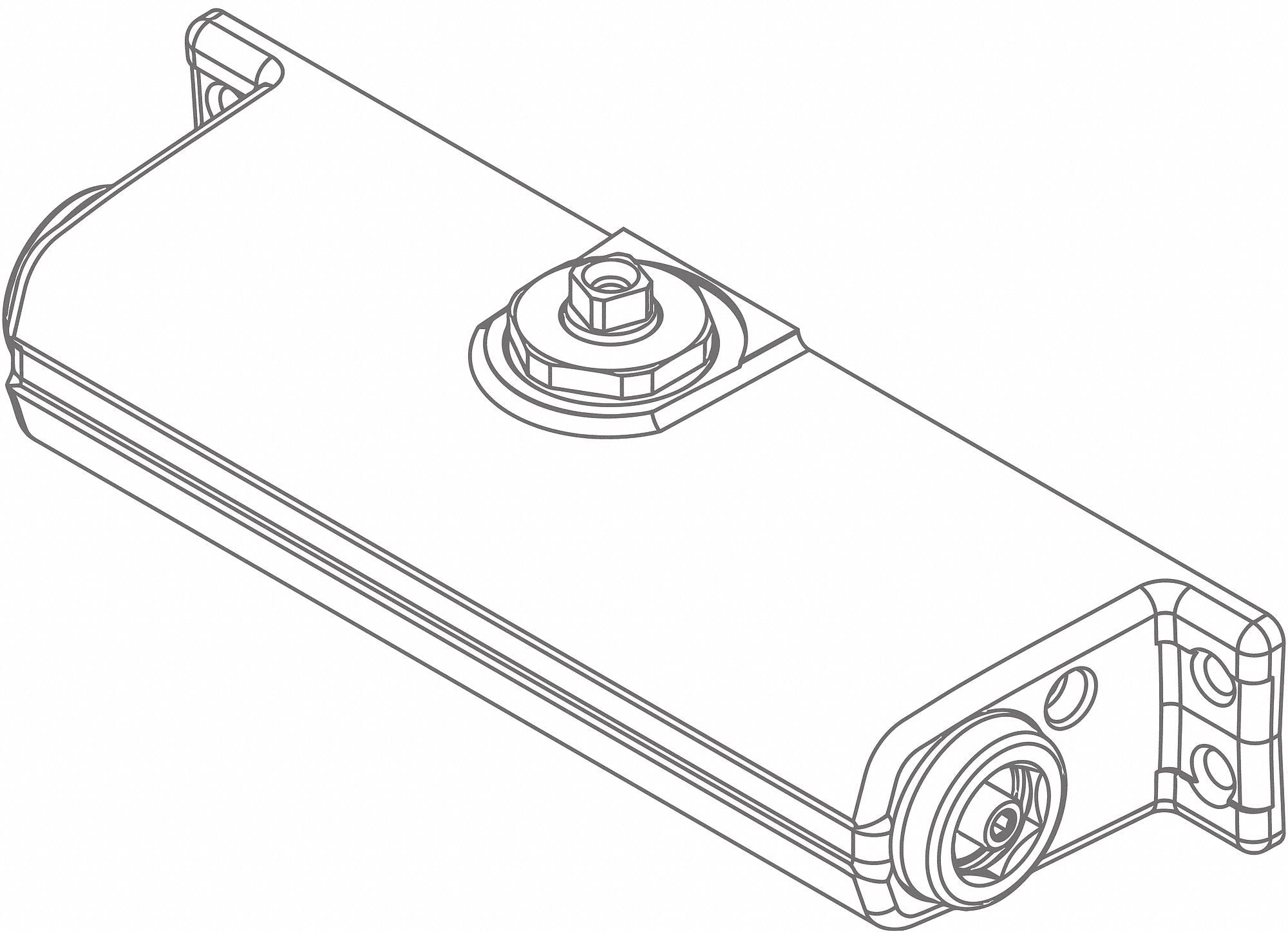 LCN 1261-3071 AL Aluminum,  Standard Cylinder Assembly