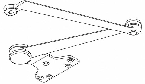 LCN 4030-3077CNS AL Aluminum,  Cush and Stop Arm