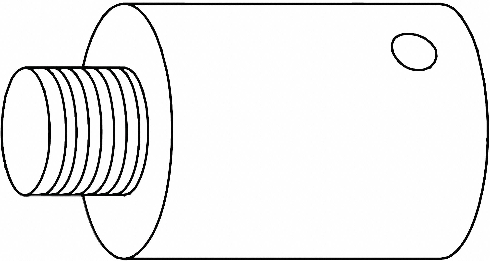 LCN SEM7810-E100 AL Electromagnetic Door Holder, 1inD, Surface