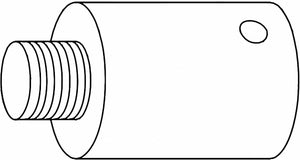 LCN SEM7810-E100 AL Electromagnetic Door Holder, 1inD, Surface