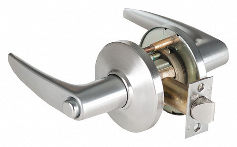 BEST 9K30L16DSTK626 Door Lever Lockset,  Mechanical,  Heavy Duty,  Not Keyed,  Satin Chrome,  2 3/4 in Backset