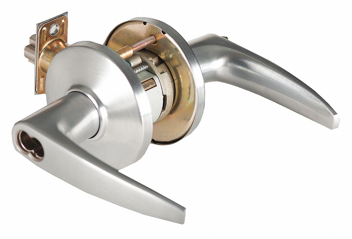 BEST 9K37AB16CSTK626 Door Lever Lockset,  Mechanical,  Heavy Duty,  Not Included (Lock Sold Less Core),  Satin Chrome