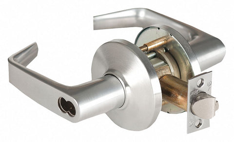 BEST 9K37T15DSTK626 Door Lever Lockset,  Mechanical,  Heavy Duty,  Not Included (Lock Sold Less Core),  Satin Chrome