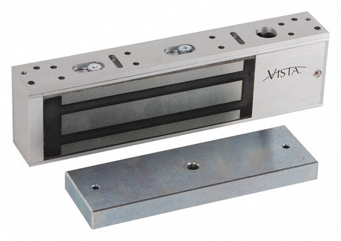 SECURITRON V2M1200 Electromagnetic Lock,  Surface Mount,  Opening Action Electromagnetic