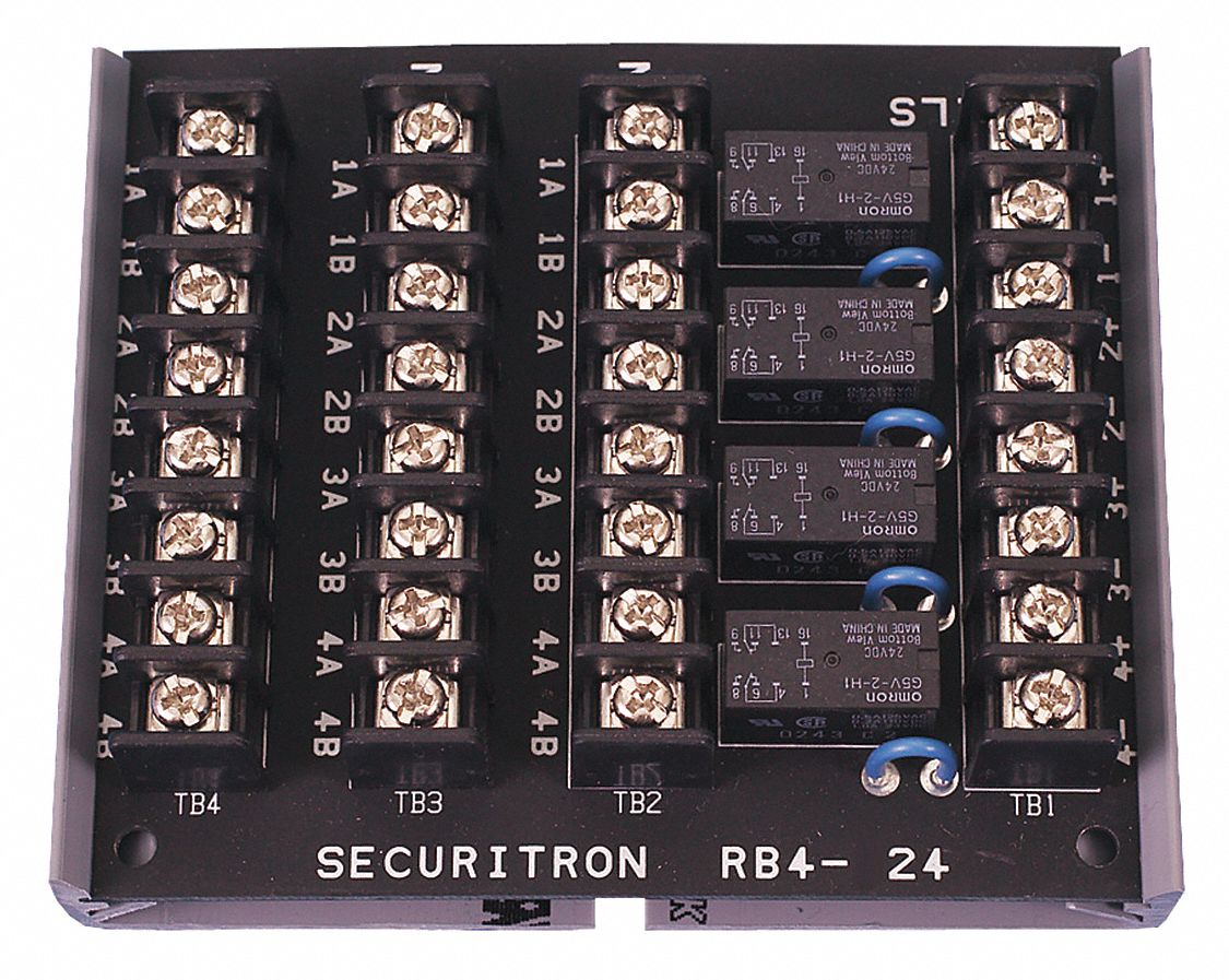 SECURITRON RB-4-12 Relay Board; For Use With Access Control System