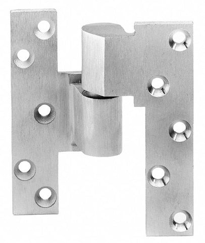 RIXSON 1000019R4XXXA Right Hand Pivot Hinge With Holes, Full Mortise Mounting, Satin Chrome Finish