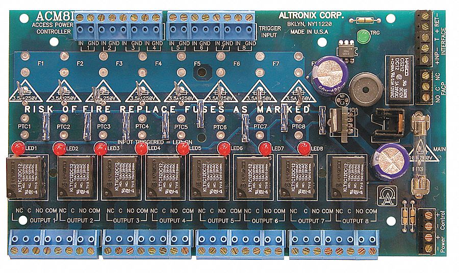 ALTRONIX ACM8CB Phenolic or Fiberglass Access Power Controller 8PTC Trigger