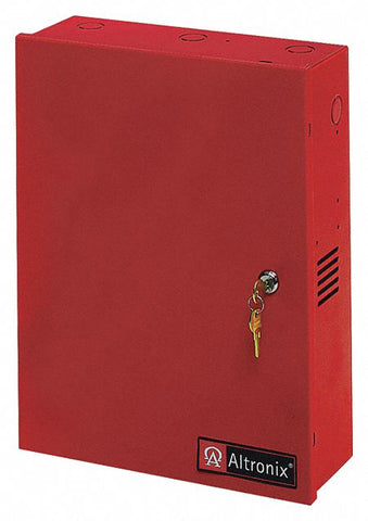 ALTRONIX AL1024ULMR Steel Power Supply 5Fuse 24VDC @ 10A Red with Red Finish