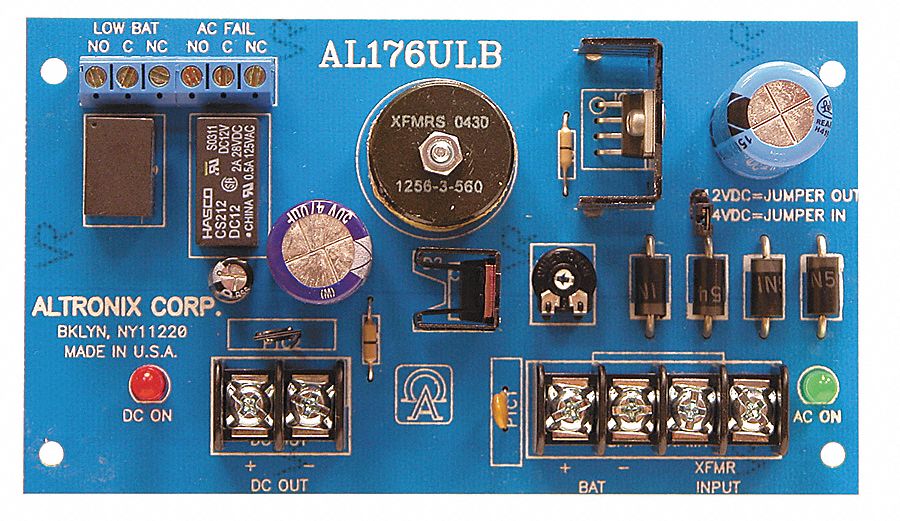ALTRONIX AL176ULB Phenolic or Fiberglass Power Supply Supervised 2Out 12Dc/24Dc @ 1.75A