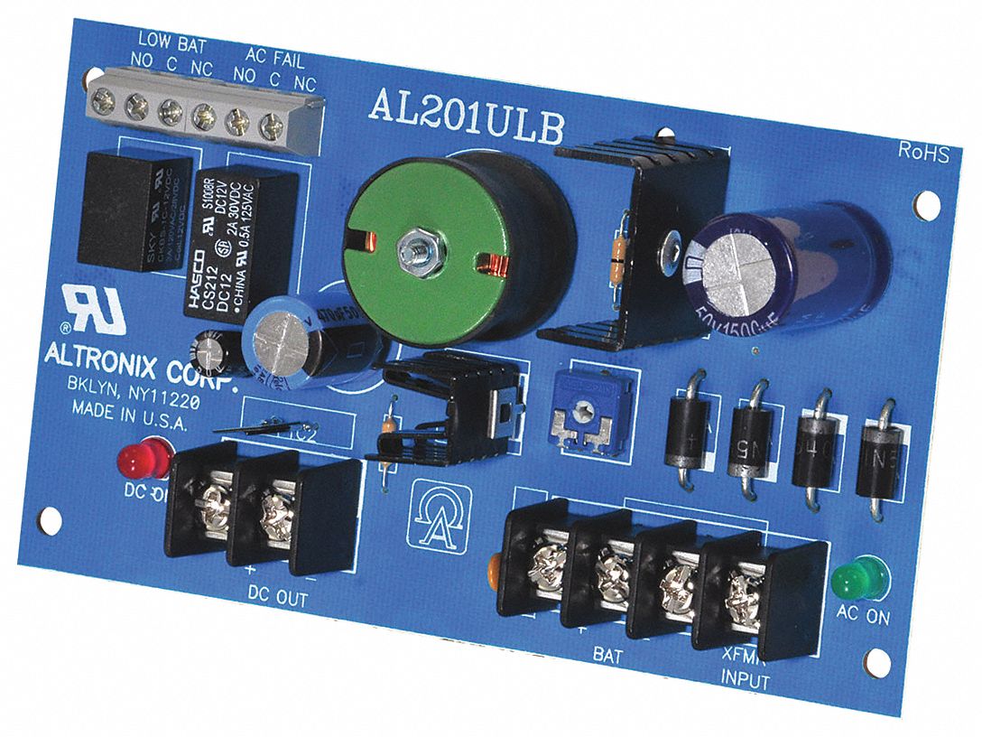 ALTRONIX AL201ULB Phenolic or Fiberglass Power Supply 12/24VDC 1.75A with — Finish