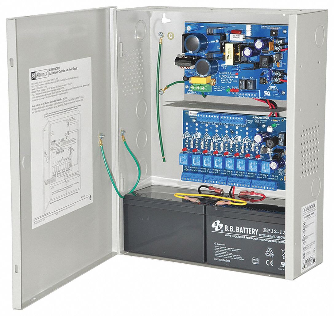 ALTRONIX AL400ULACMCB Steel Power Supply 8PTC 12Dc/3.5A Or 24Dc/3A with Gray Finish