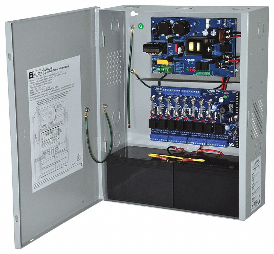 ALTRONIX AL600ULACM Steel Power Supply 8Fuse 12VDC Or 24VDC @ 6A with Gray Finish