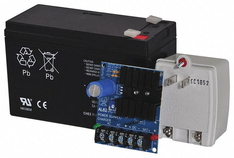 ALTRONIX AL62412CX Phenolic or Fiberglass Power Supply 6/12/24 VDC @ 1.2A Kit W/7A Battery