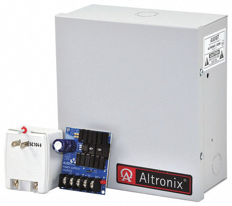 ALTRONIX AL624ET Steel Power Supply 6/12/24 VDC @ 1.2A W/Tp1620 with Gray Finish