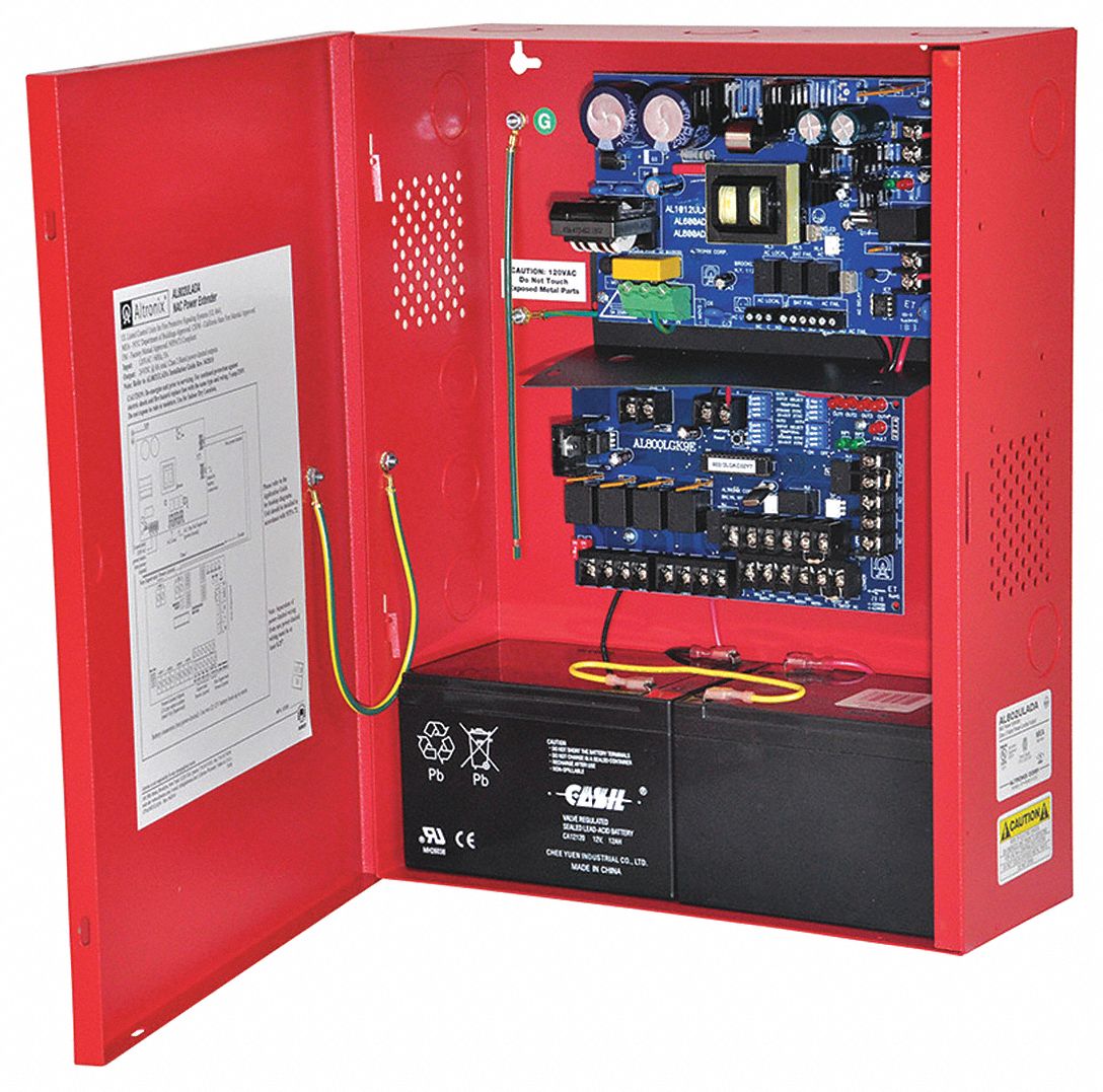 ALTRONIX AL802ULADA Steel Nac Power Extender 8A Sync 4 Class A, 864,9Th with Red Finish