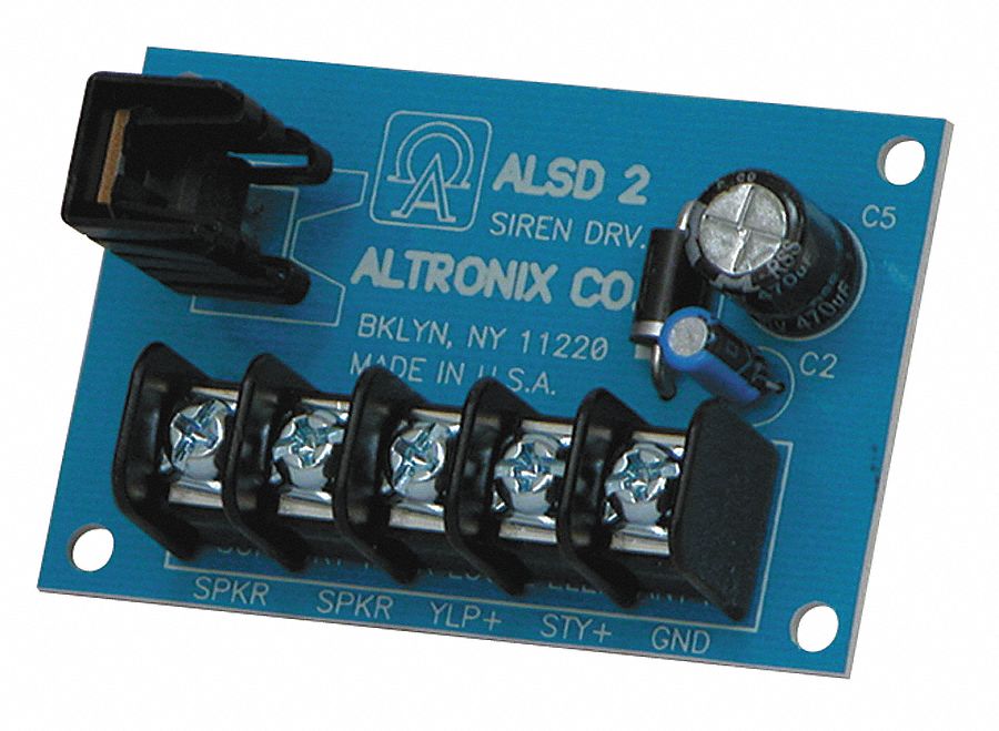 ALTRONIX ALSD2 Phenolic or Fiberglass Siren Driver 6-12VDC 2 Ch Low Current