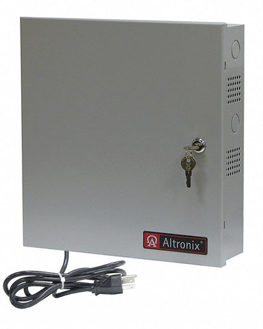 ALTRONIX ALTV2416600UL3 Steel Power Supply 16Fuse 24Vac @ 25A Line Cord with Gray Finish