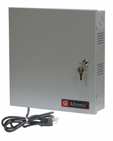 ALTRONIX ALTV615DC616UC3 Steel Power Supply 16PTC 6-15VDC @ 6A Line Cord with Gray Finish