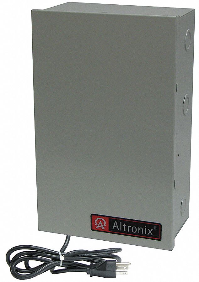 ALTRONIX ALTV248300UL3 Steel Power Supply 8Fuse 24Vac @ 12.5A Line Cord with Gray Finish
