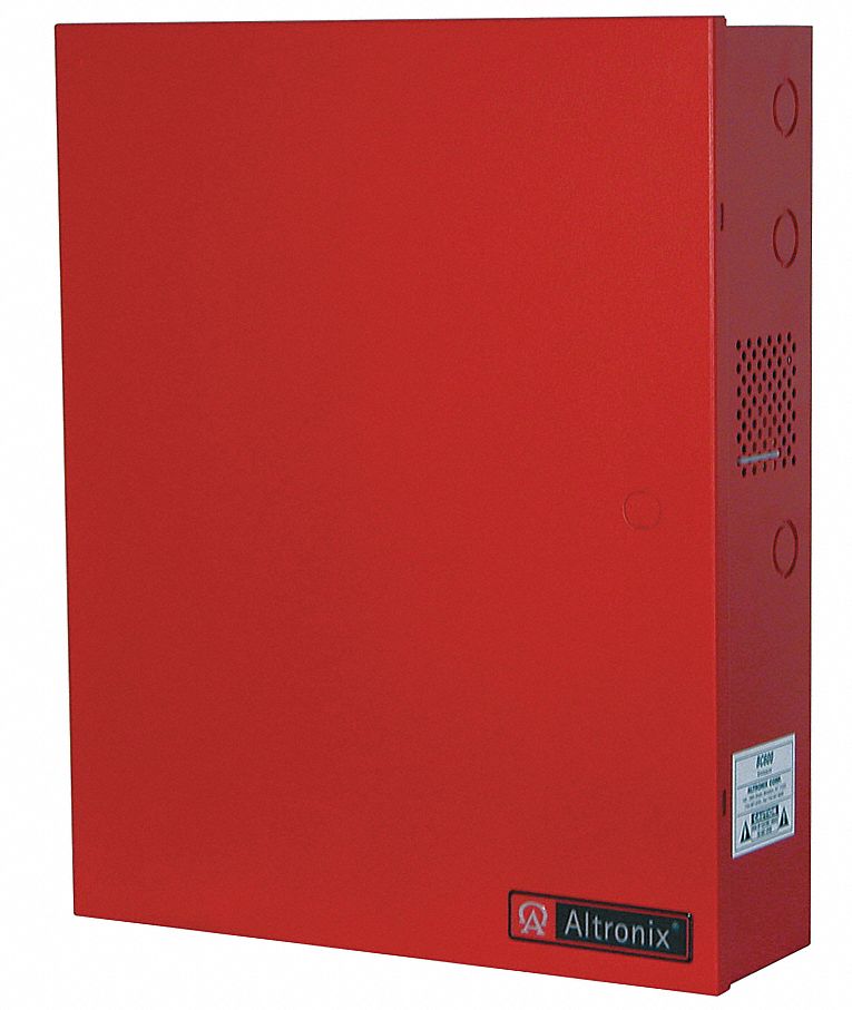 ALTRONIX BC600 Steel Enclosure Xxlg Fits 2- 12Ah Battery Red with Gray Finish