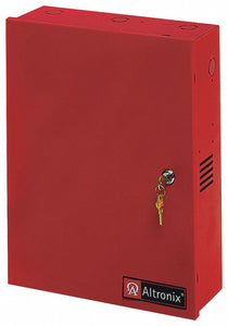 ALTRONIX BC400R Steel Enclosure Xlg Fits 2- 12Ah Battery Red with Red Finish