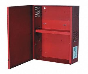 ALTRONIX BC400SR Steel Enclosure Xlg Fits 2- 12Ah Battery W/Shelf Red with Red Finish