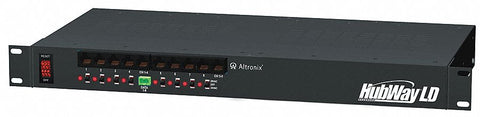 ALTRONIX HubWayLD83CD Steel Active UTP Hub W/Power 8 Channel W/8 Dc Baluns with Black Finish