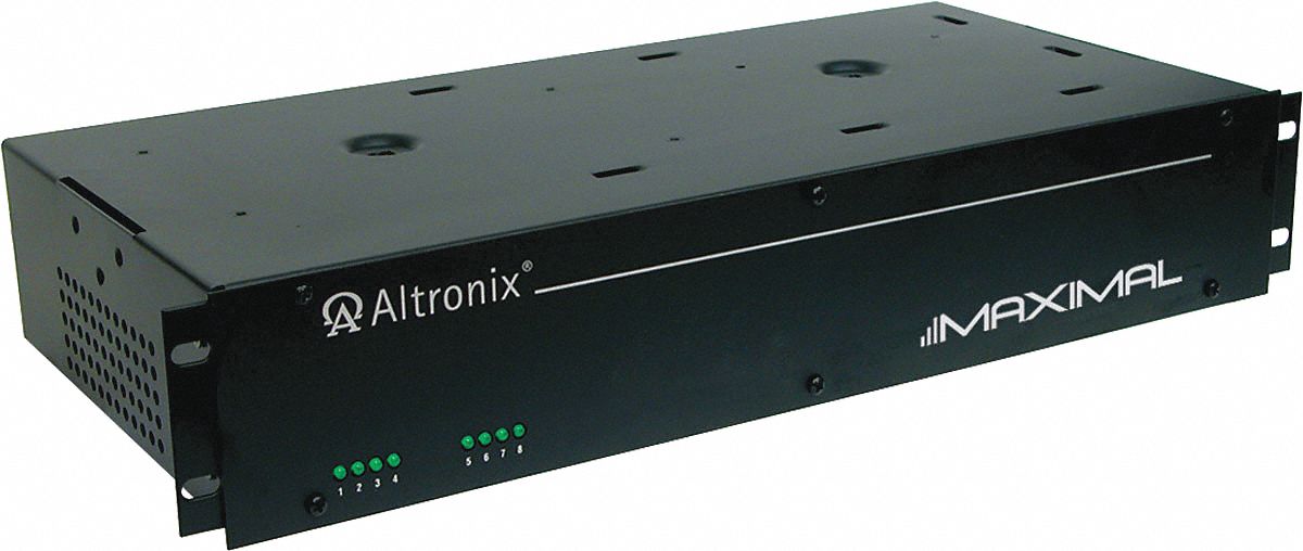 ALTRONIX MAXIMAL1RHD Steel Power Supply 8PTC 12Dc @ 3.5A Or 24Dc @ 3A with Black Finish