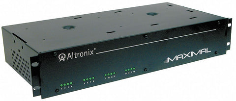 ALTRONIX MAXIMAL3R Steel Power Supply 16Fuse 12VDC Or 24VDC @ 6A with Black Finish