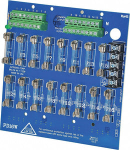 ALTRONIX PD16W Phenolic or Fiberglass Power Dist Module 16 Output Fuse