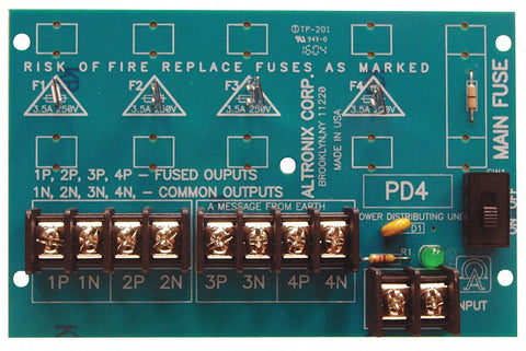 ALTRONIX PD4CB Phenolic or Fiberglass Power Dist Module 4 Output PTC