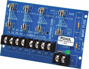ALTRONIX PD4UL Phenolic or Fiberglass Power Dist Module 4 Output Fuse