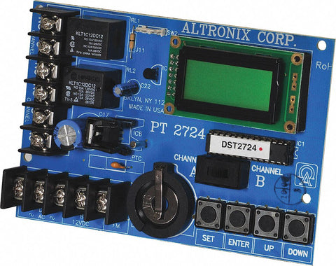 ALTRONIX PT2724 Phenolic or Fiberglass Timer- Annual Event 2Ch 365 Day/24 Hr.