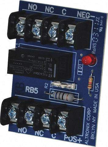 ALTRONIX RB5 Phenolic or Fiberglass Relay Module 6/12VDC 120Ma DPDT