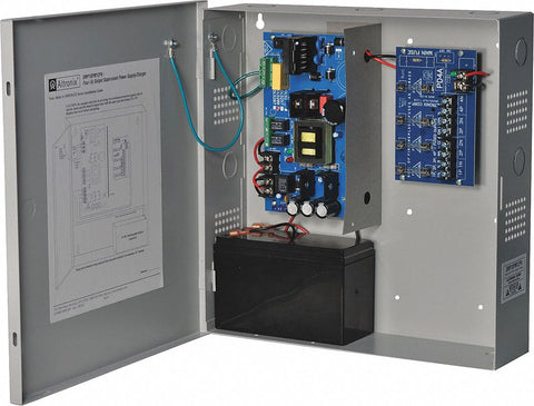 ALTRONIX SMP10PM12P4 Steel Power Supply 4Fuse 12VDC @ 10A with Gray Finish