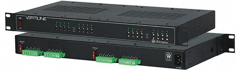 ALTRONIX VERTILINE16DI Steel Power Supply 16PTC 24Vac @ 16A Isolated Rack with Black Finish