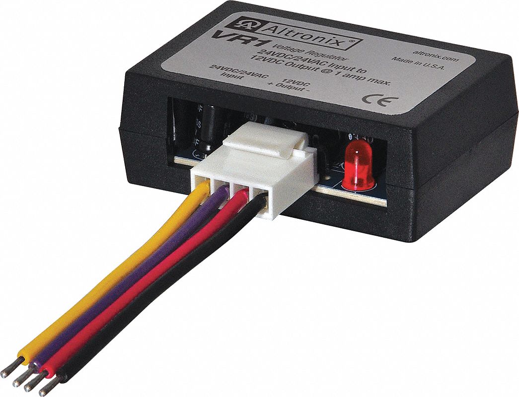 ALTRONIX VR1 Plastic Power Conversion 24V Ac/Dc- 12VDC@1A Cable