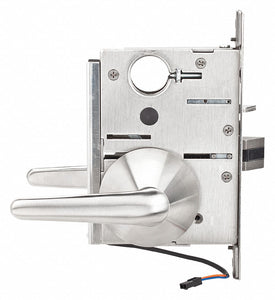 STANLEY SPS4MLRDL630LH Electronic Lock, Mortise, Stainless Steel, 1/2 in Latch Length, 1-3/4 in Door Thickness