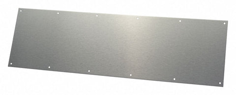 Door Protection Plate, Stainless Steel, Armor, 12" Height, 34" Width