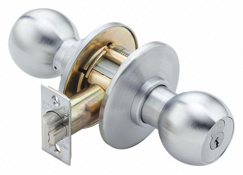 BEST 8K37D4CSTK626 Knob Lockset,  Mechanical,  Knob,  Cylindrical,  Storeroom,  1