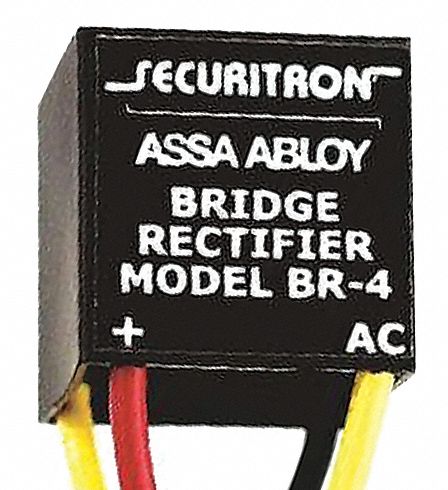 SECURITRON BR-4 Plastic Bridge Rectifier with Unfinished Finish