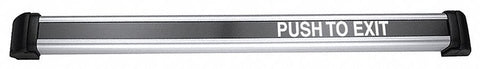 SECURITRON DSB-CL48 Push to Exit Bar,  3 in Height,  Aluminum