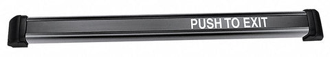 SECURITRON DSB-BK48 Push to Exit Bar,  3 in Height,  Aluminum